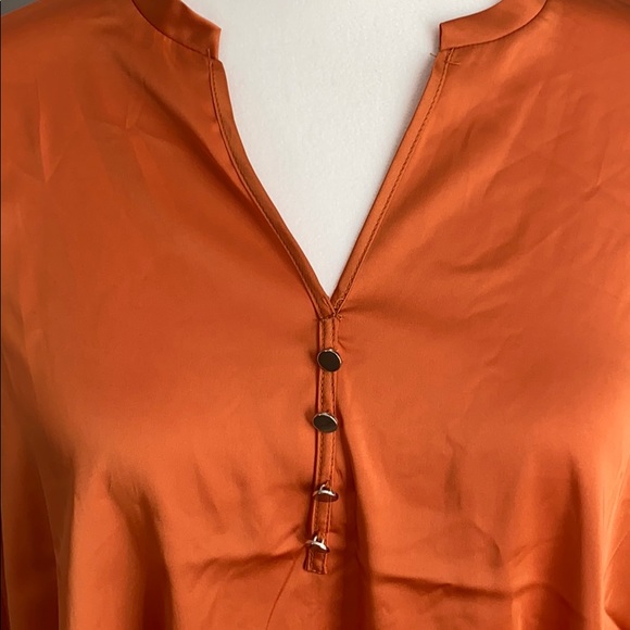 Charlie O burnt orange blouse! SOLD - Picture 2 of 7